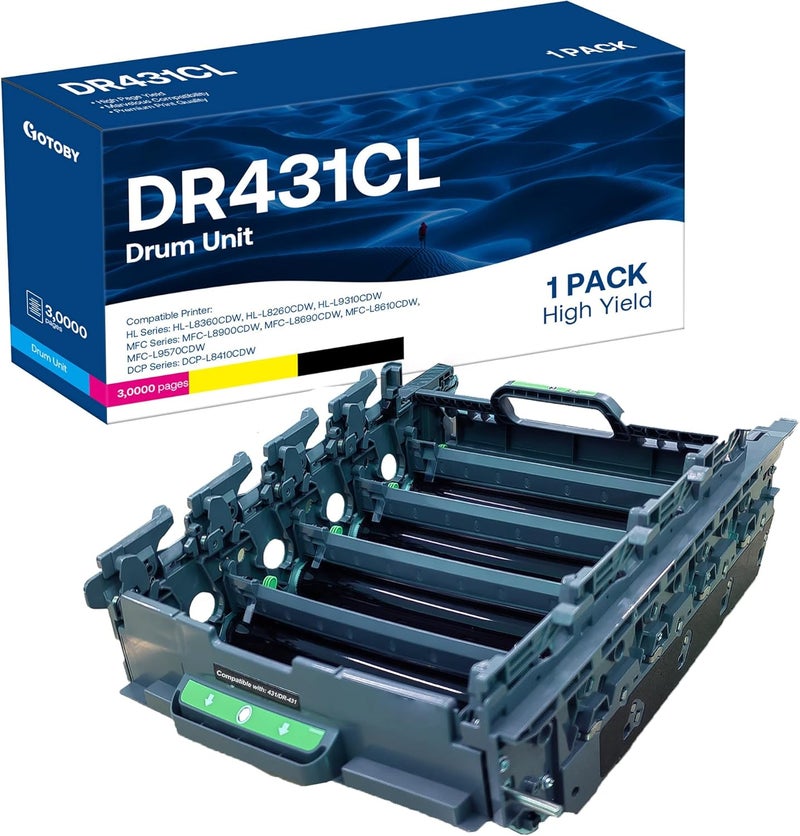 GOTOBY DR431CL Drum Unit 30,000 Pages Replacement for Brother DR431CL Drum TN 436 Compatible with MFC-L8900CDW HL-L8260CDW HL-L8360CDW MFC-L8610CDW Printer (1 Pack) - Image 1